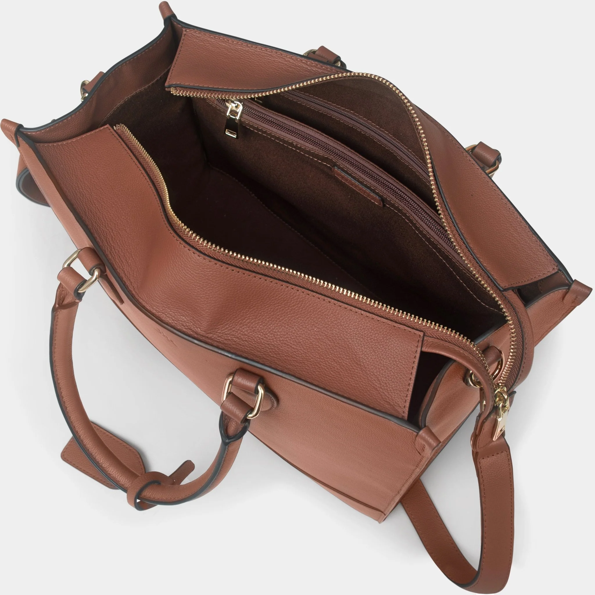 Belgrave Luxe Leather Work Bag - Tan - Image 11