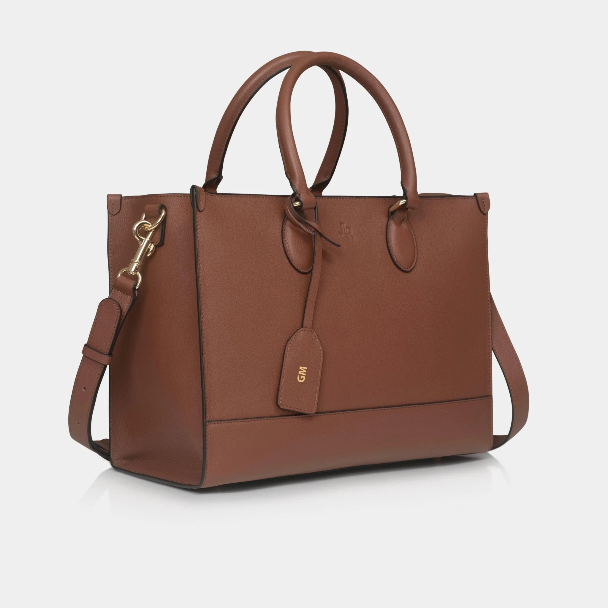 Belgrave Luxe Leather Work Bag - Tan - Image 4