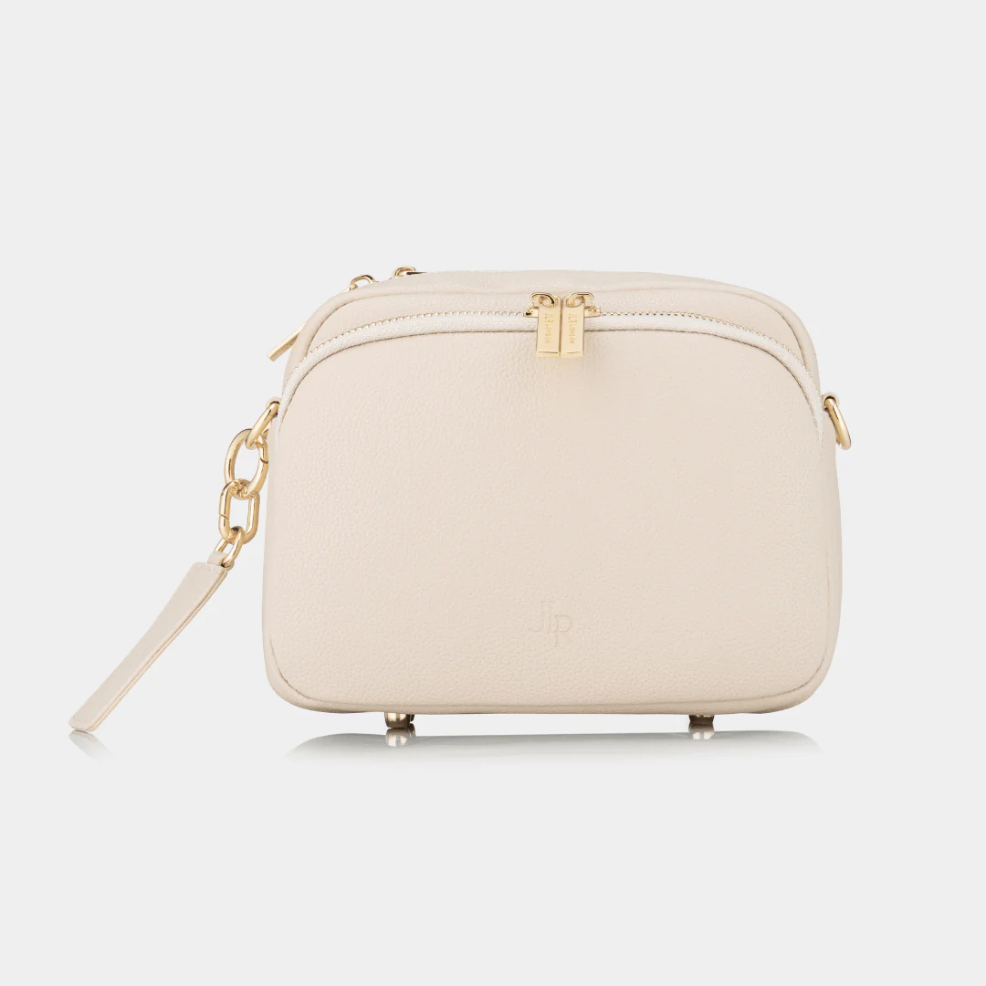 Chelsea Maxi Crossbody Luxe Leather Bag - Ecru - Image 5