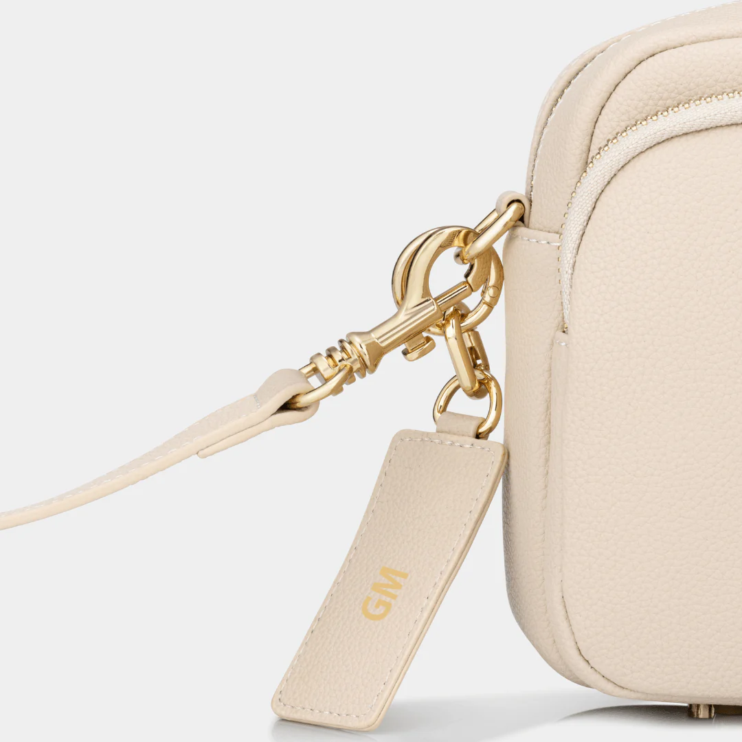 Chelsea Maxi Crossbody Luxe Leather Bag - Ecru - Image 7
