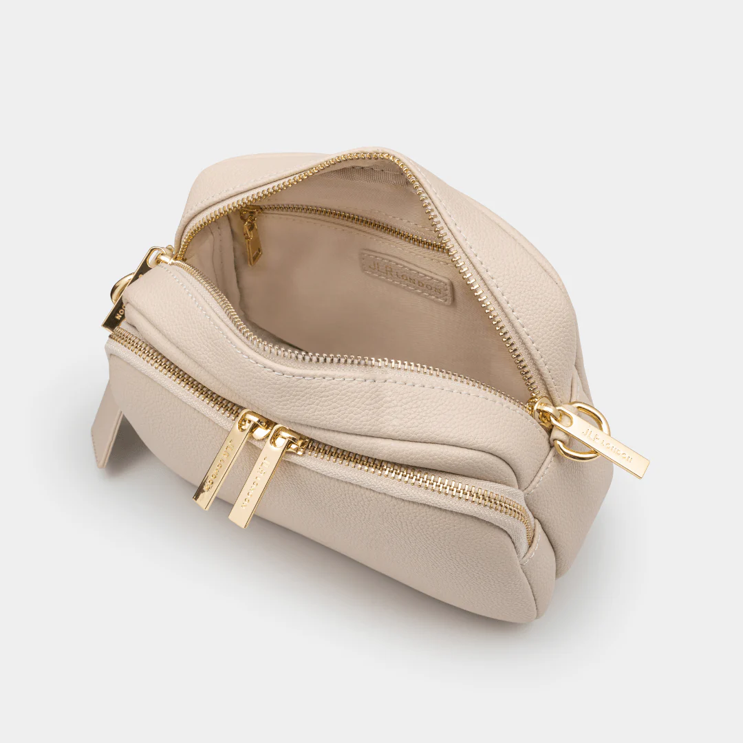 Chelsea Maxi Crossbody Luxe Leather Bag - Ecru - Image 8