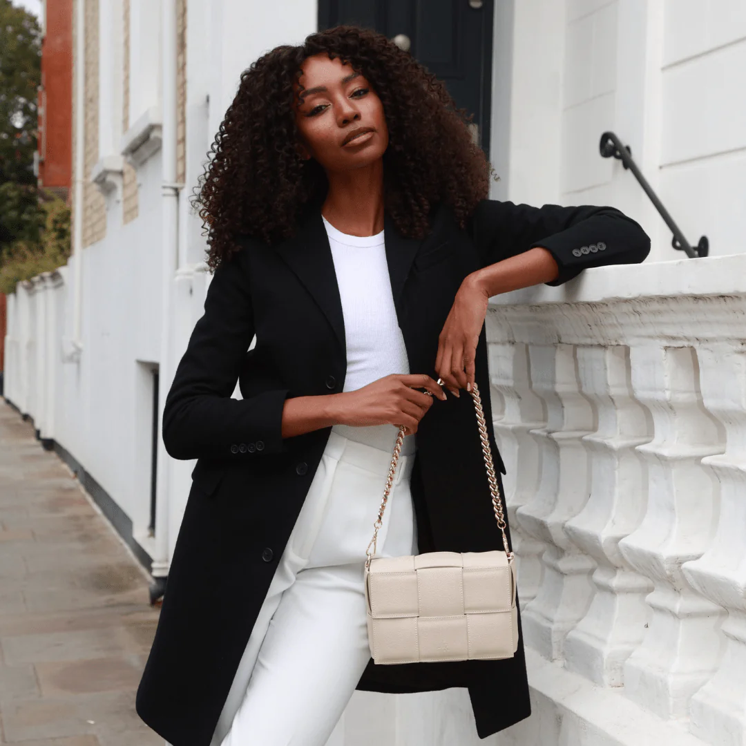 Soho City Luxe Leather Bag - Ecru - Image 6