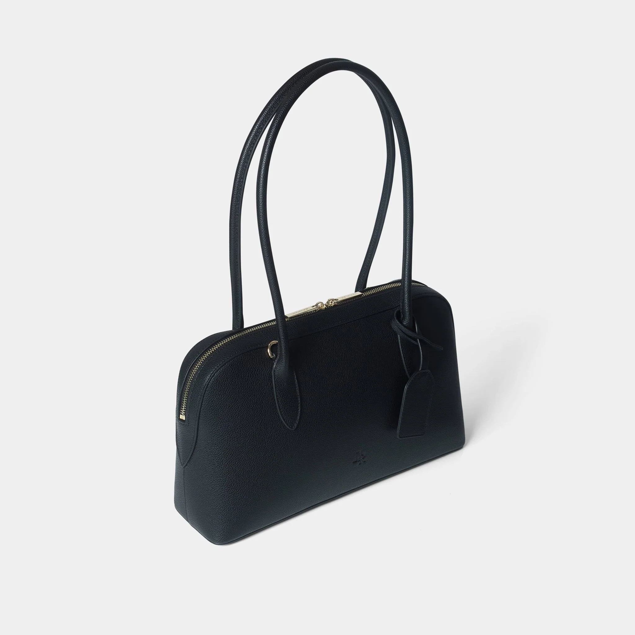 Notting Hill Bowling Bag - Black Luxe Leather - Image 6