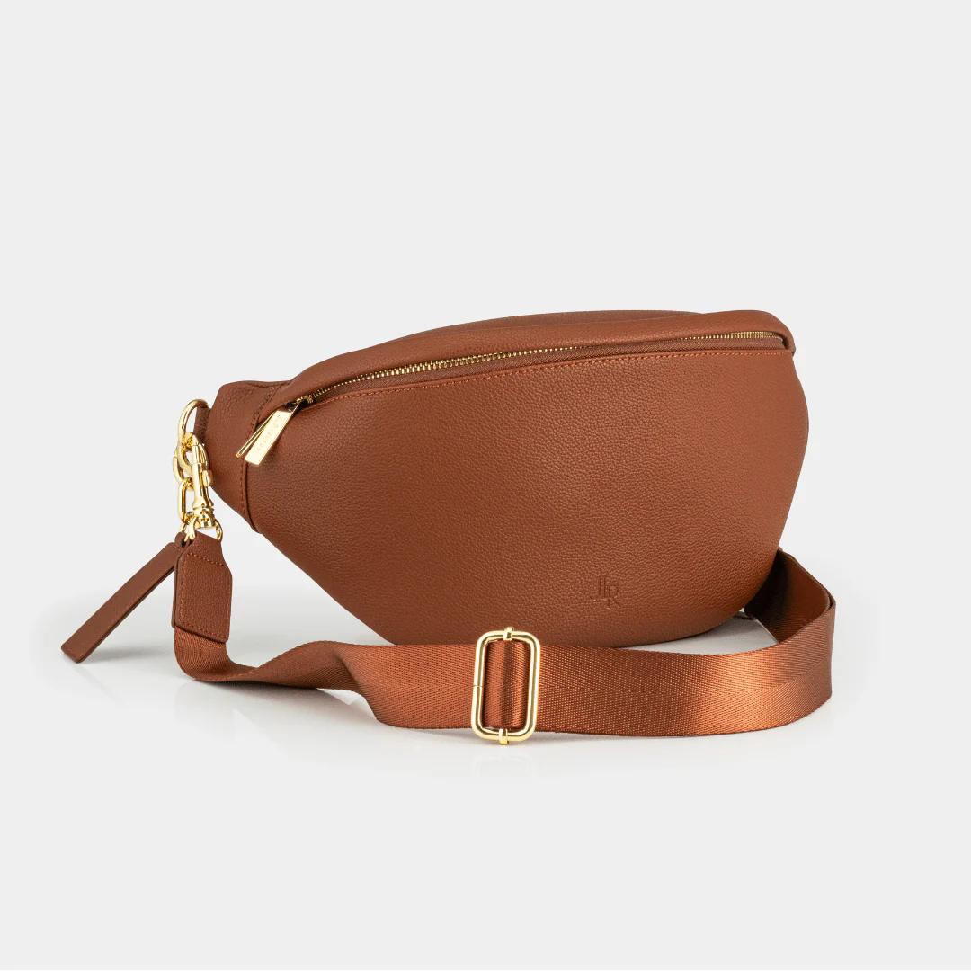 Hampstead Luxe Leather Sling Bag -Tan - Image 4