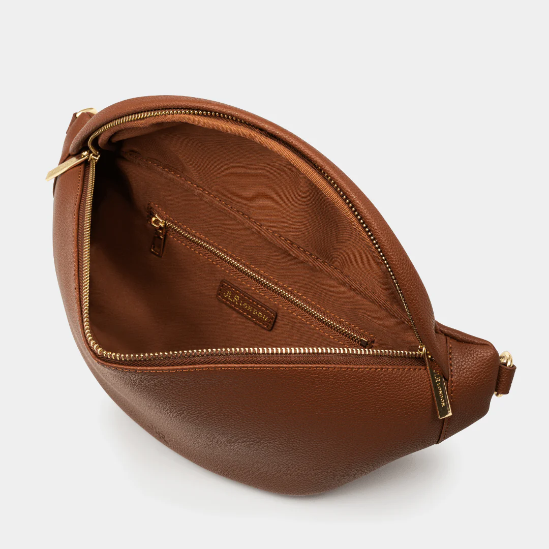 Hampstead Luxe Leather Sling Bag -Tan - Image 6