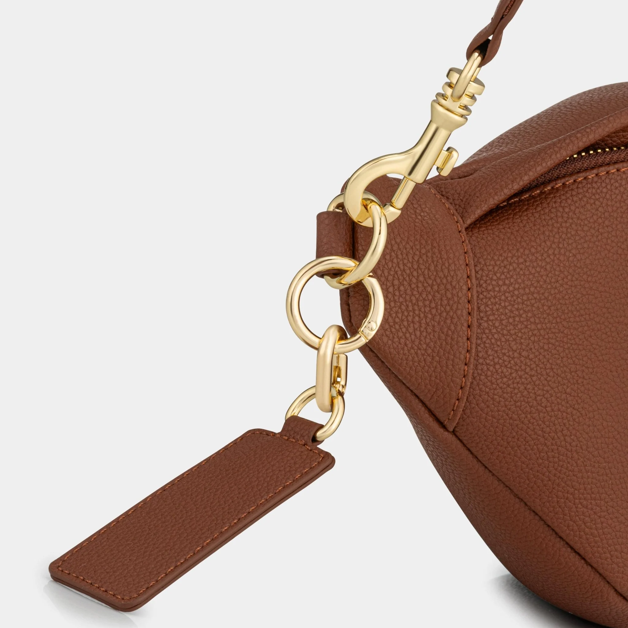 Hampstead Luxe Leather Sling Bag -Tan - Image 8