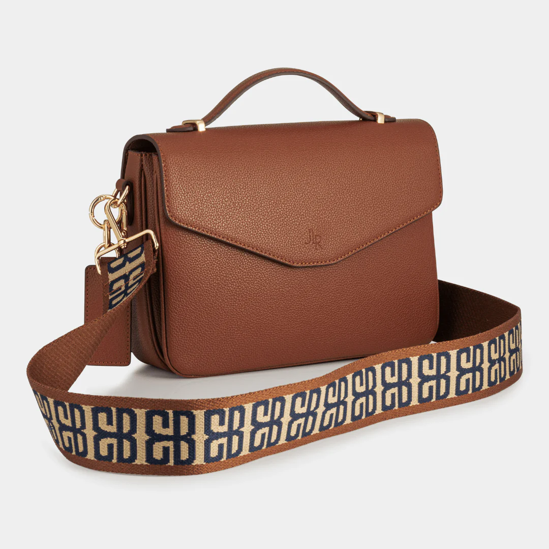 Kensington Luxe Leather Top Handle Bag- Tan - Image 10
