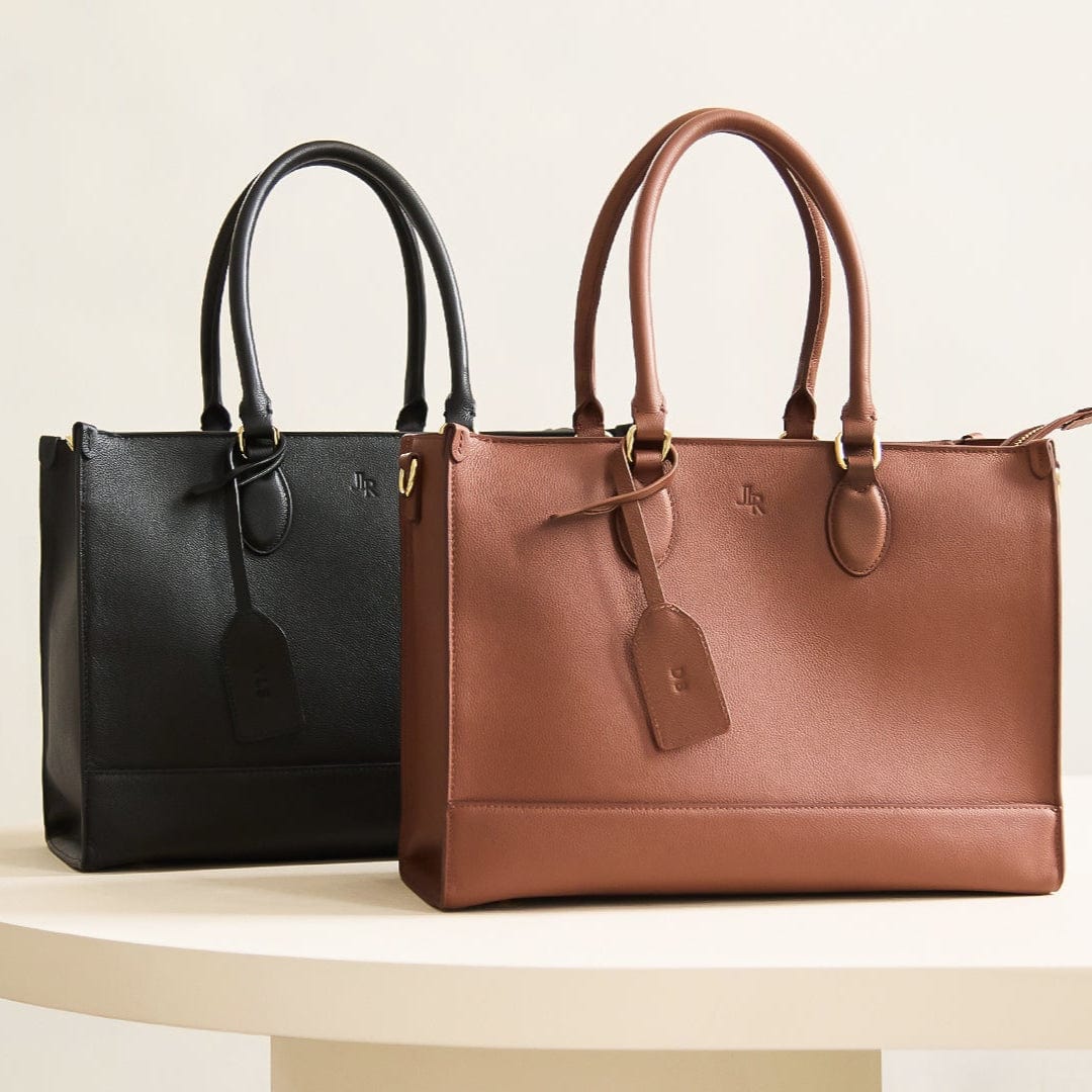 Belgrave Luxe Leather Work Bag - Tan - Image 5
