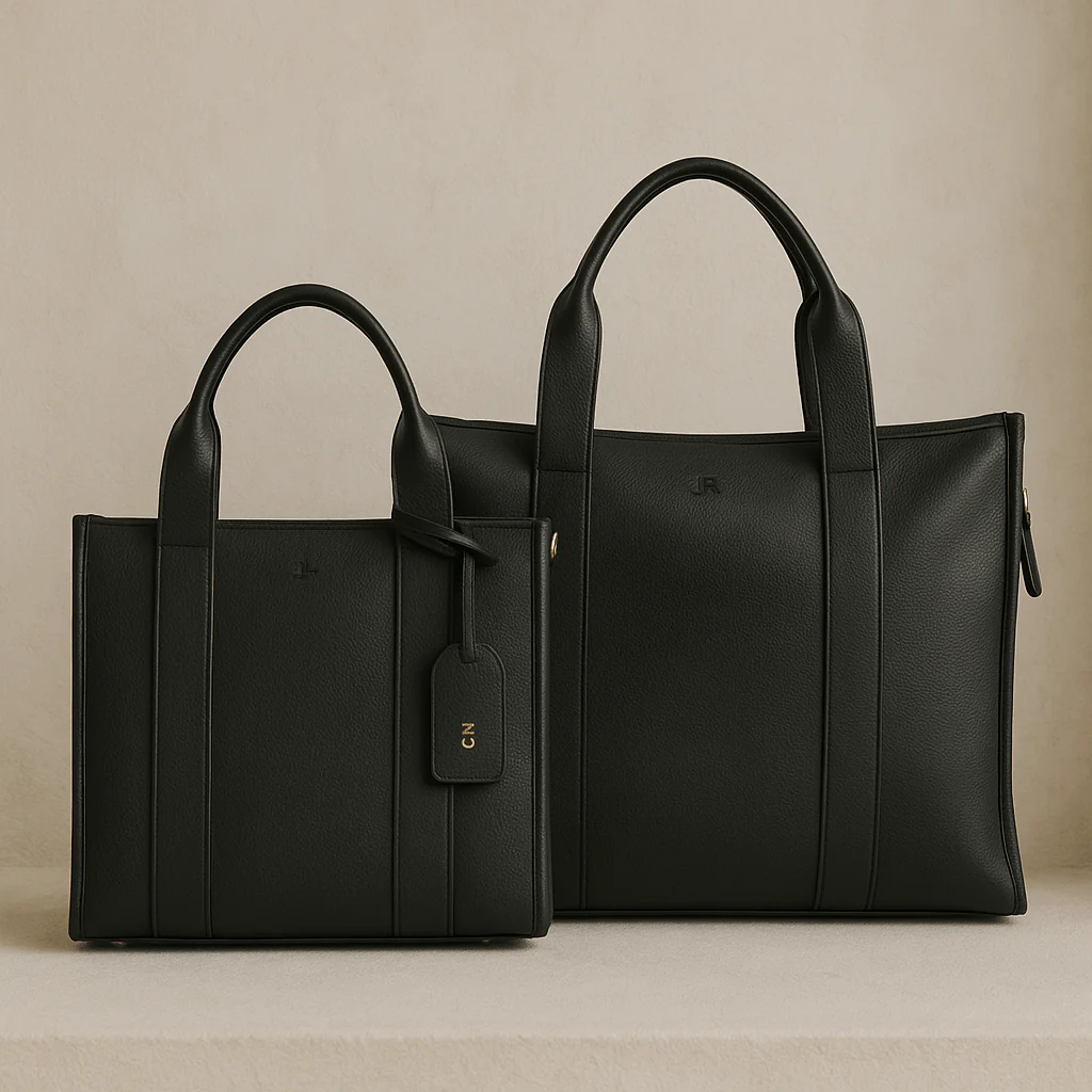 *IN STOCK*Maxi Taylor Luxe Leather Tote Bag - Dark brown - Image 7