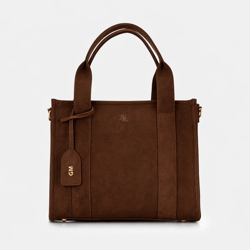 Medium Taylor Tote bag - Dark Brown Suede *Pre-Order* - Image 4