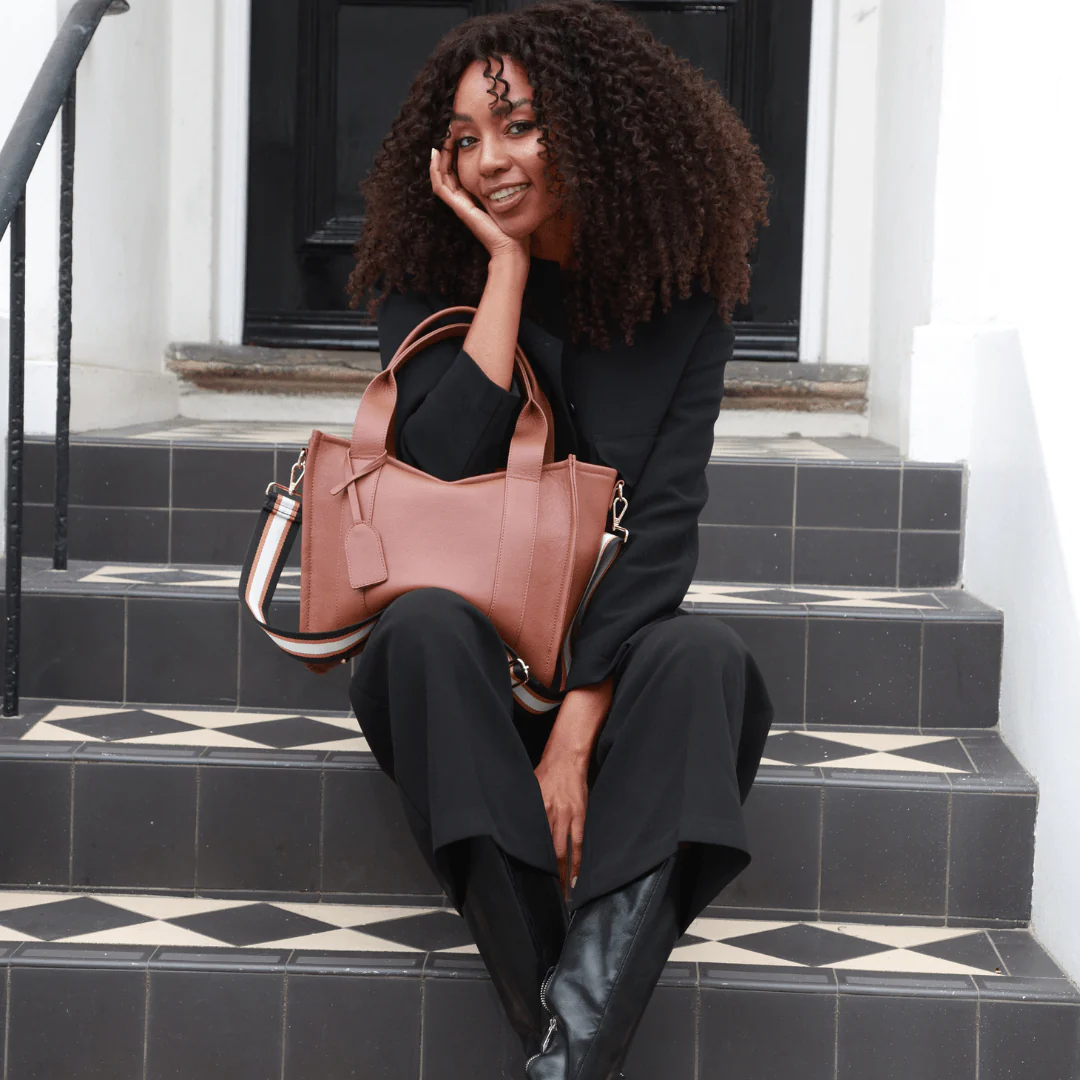 Medium Taylor Tote bag - Dark Brown Suede *Pre-Order* - Image 14