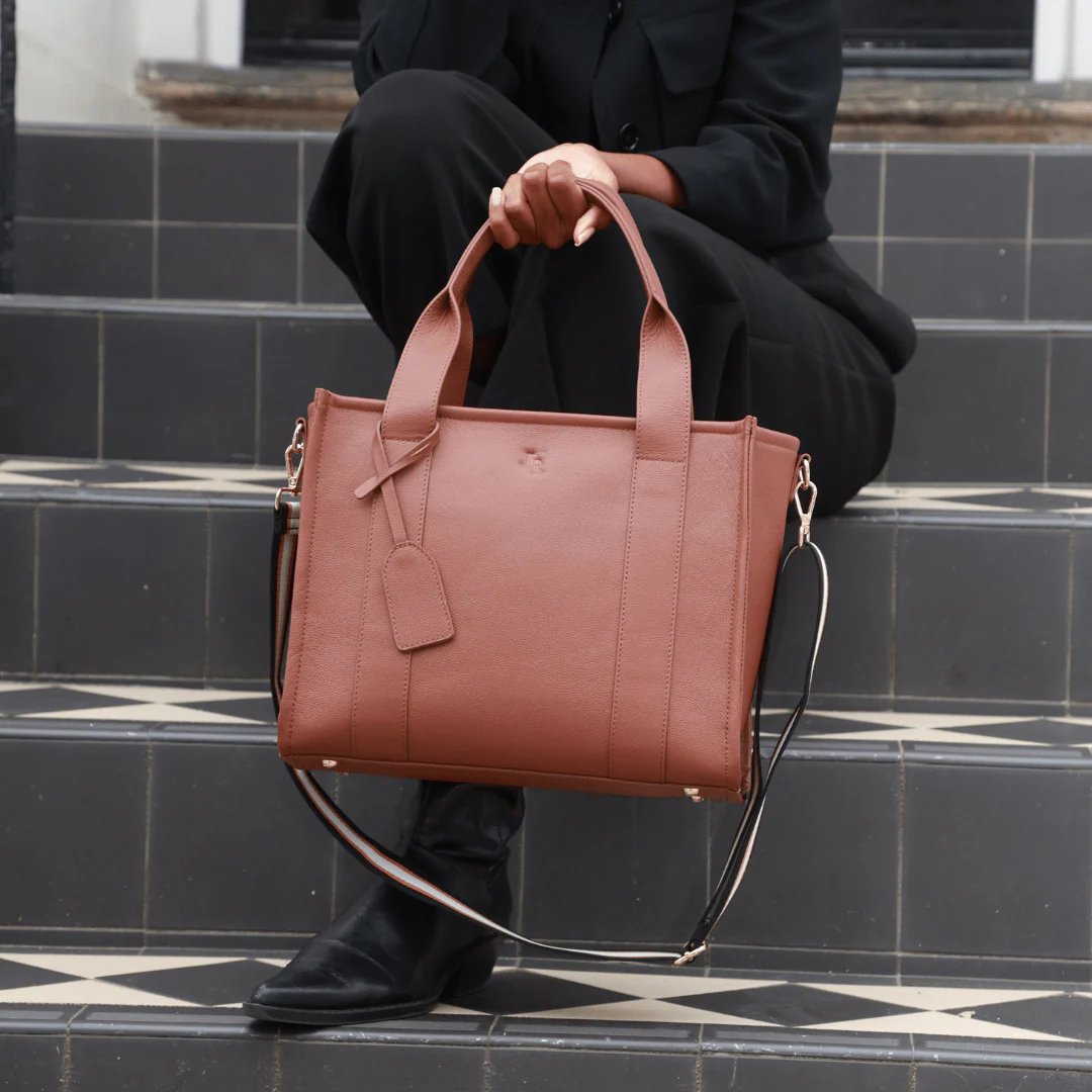 Medium Taylor Tote bag - Dark Brown Suede *Pre-Order* - Image 16