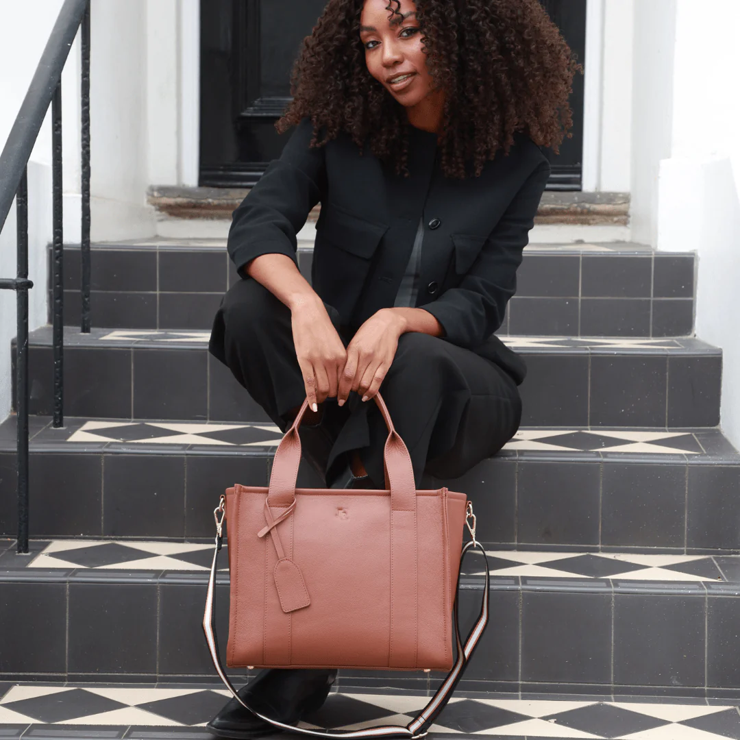 Medium Taylor Tote bag - Dark Brown Suede *Pre-Order* - Image 17