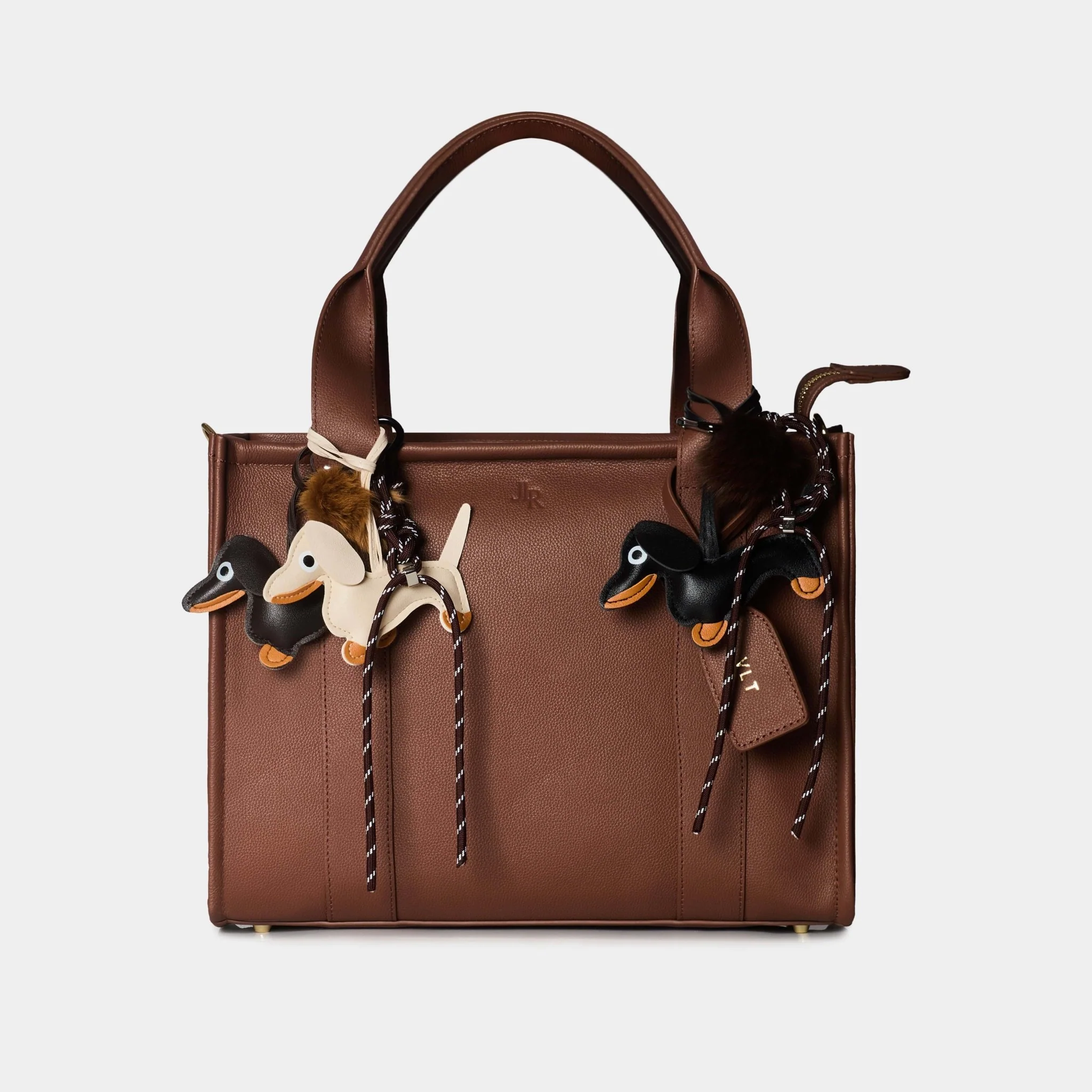 Mini Taylor Luxe Leather Tote Bag - Tan - Image 8