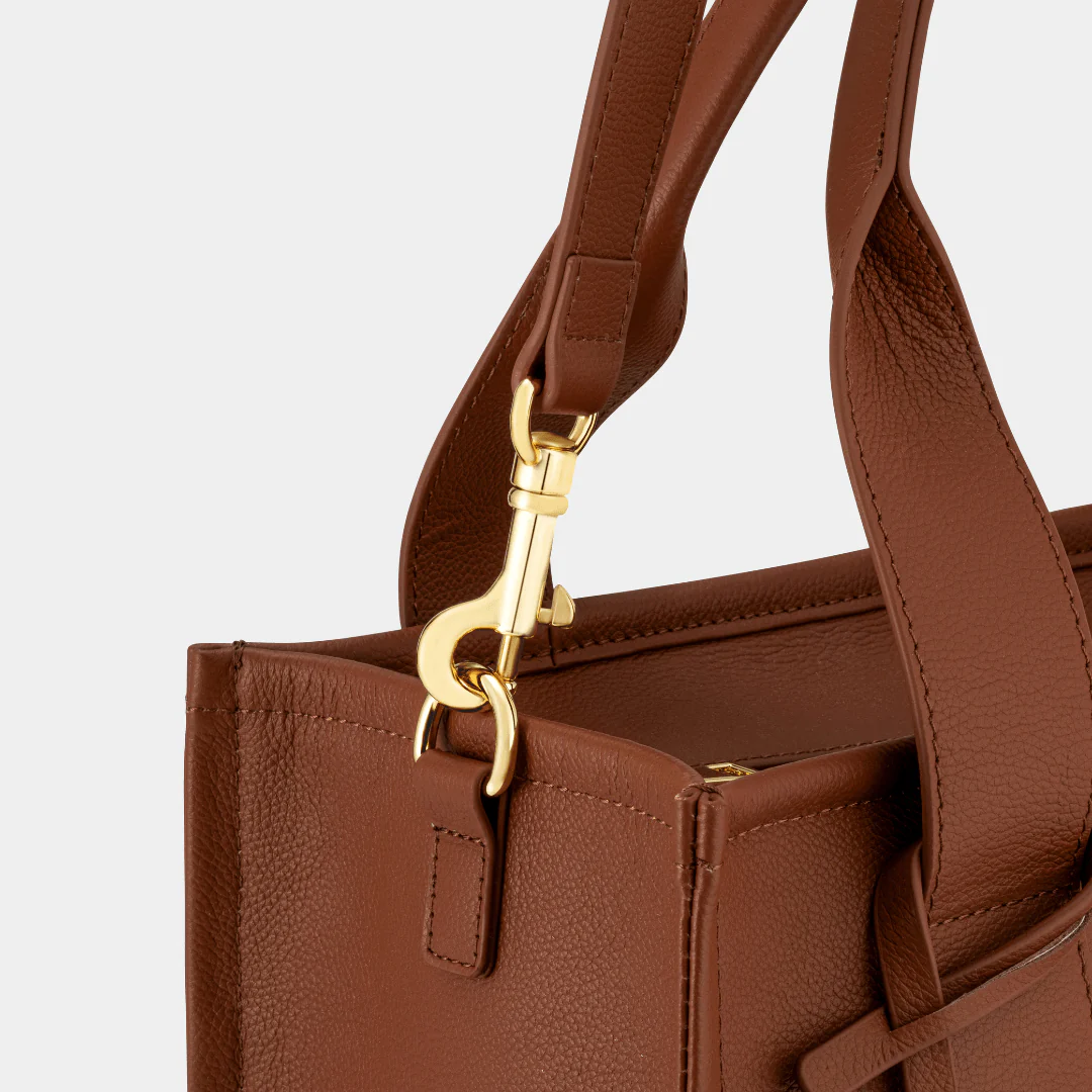 Medium Taylor Tote bag - Dark Brown Suede *Pre-Order* - Image 11