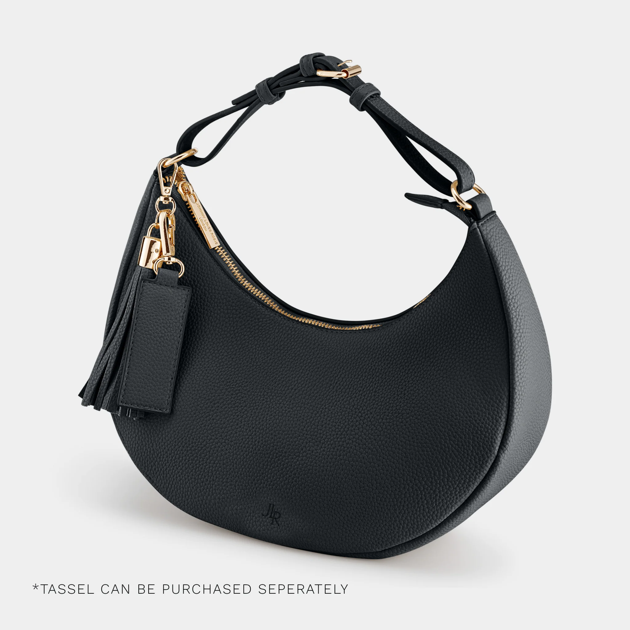Rudy Midi Half Moon Bag - Black - Image 3