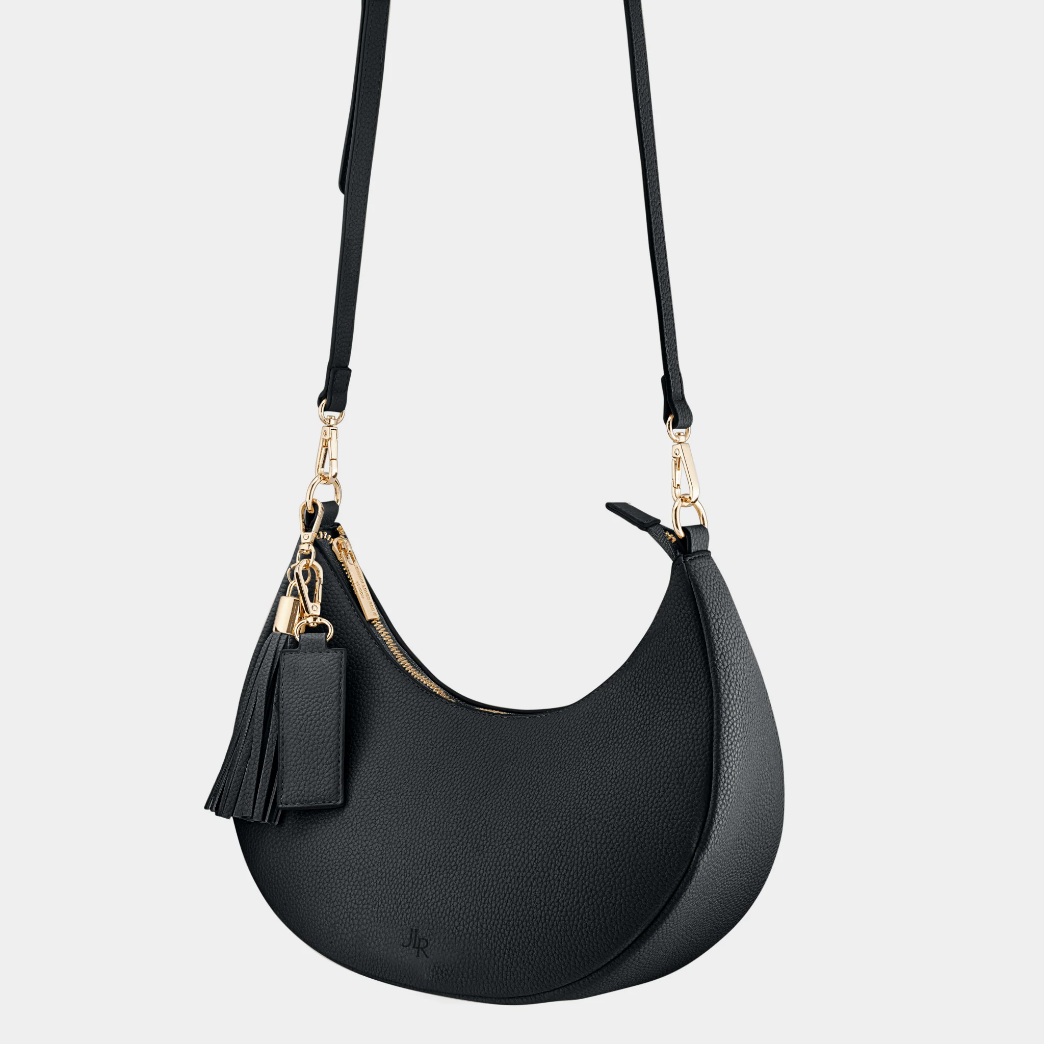 Rudy Midi Half Moon Bag - Black - Image 7