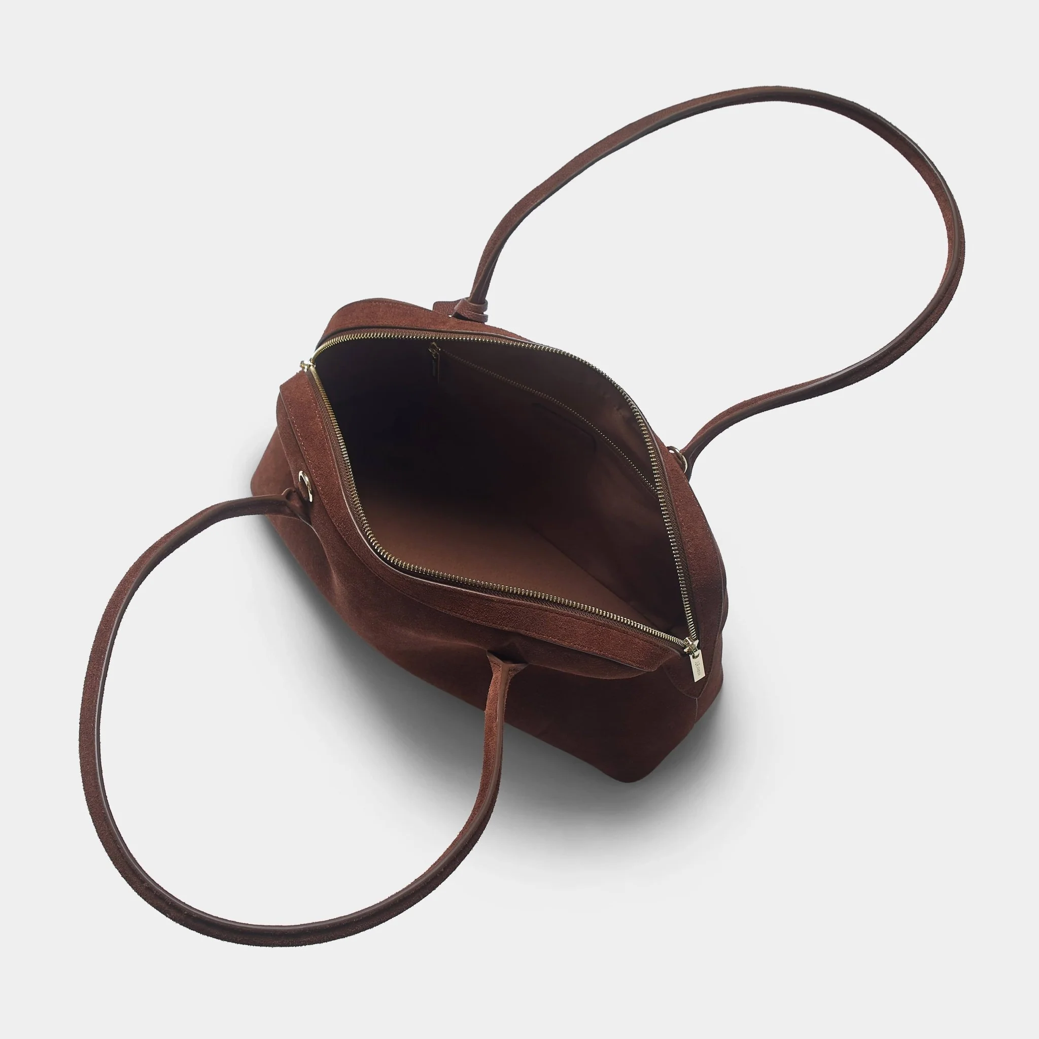 Notting Hill Bowling Bag - Brown Suede - Image 5