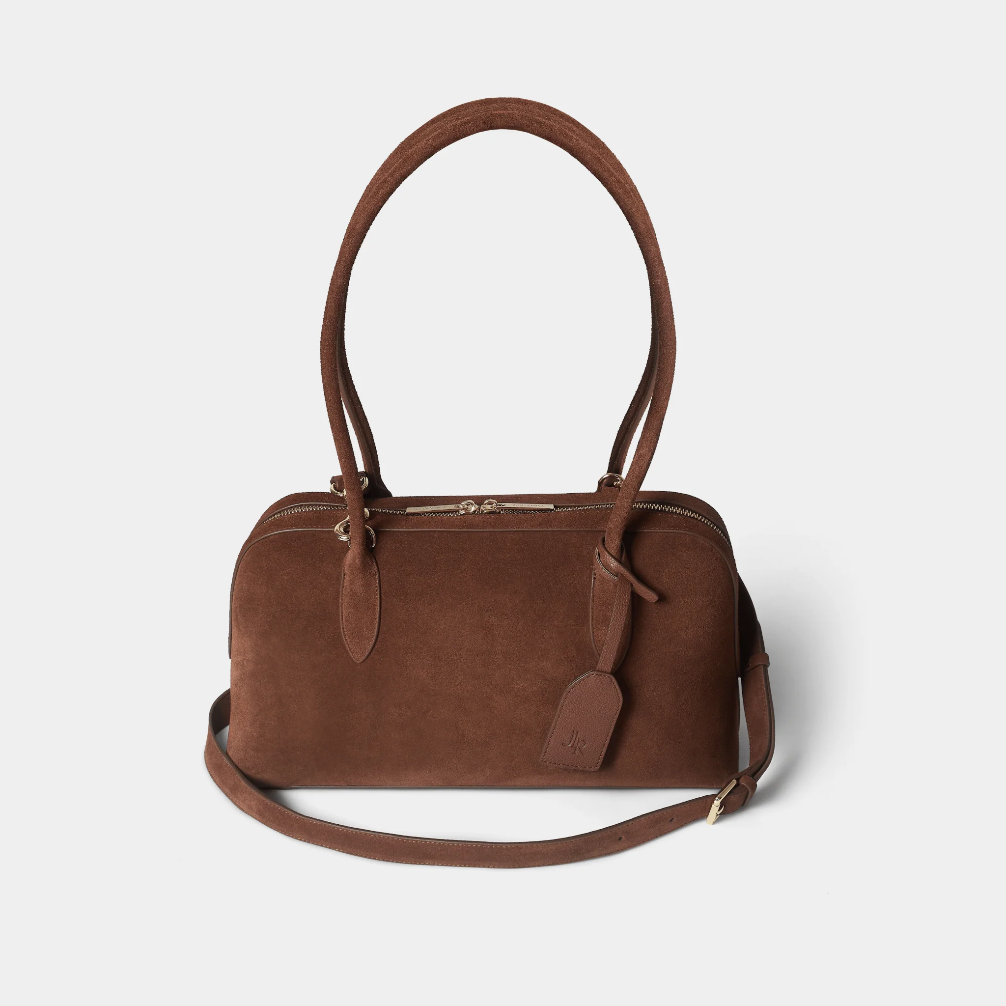 Notting Hill Bowling Bag - Brown Suede - Image 6