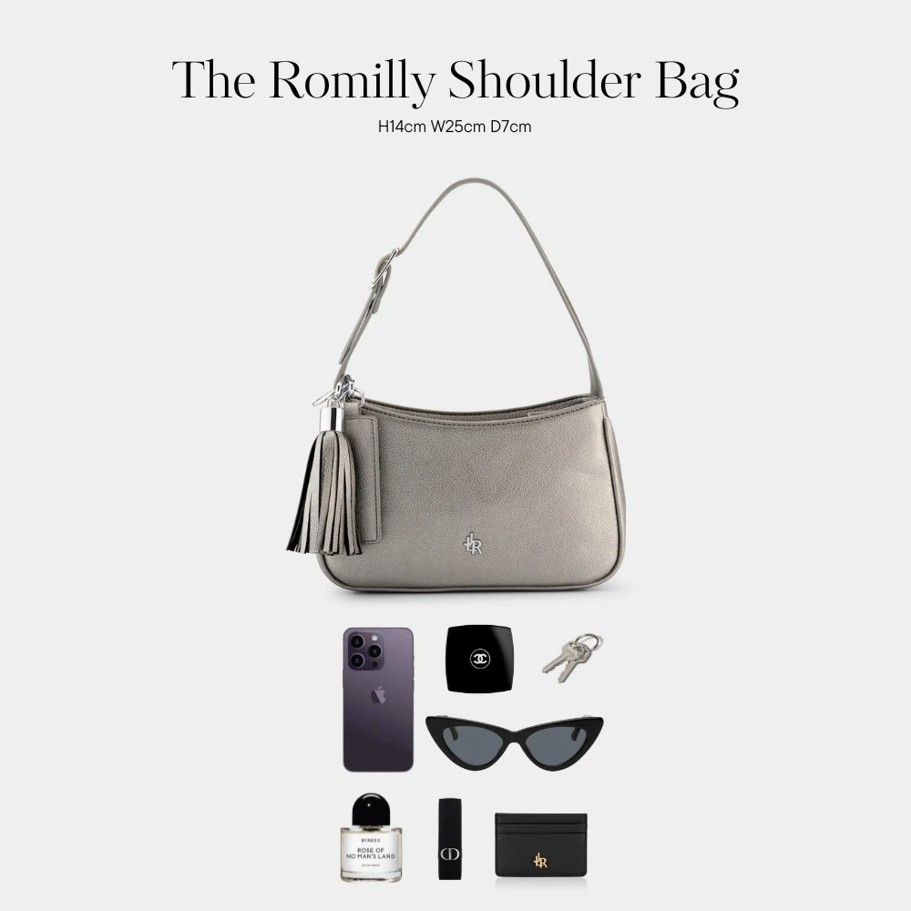 Pewter Romilly Shoulder Bag - Image 6