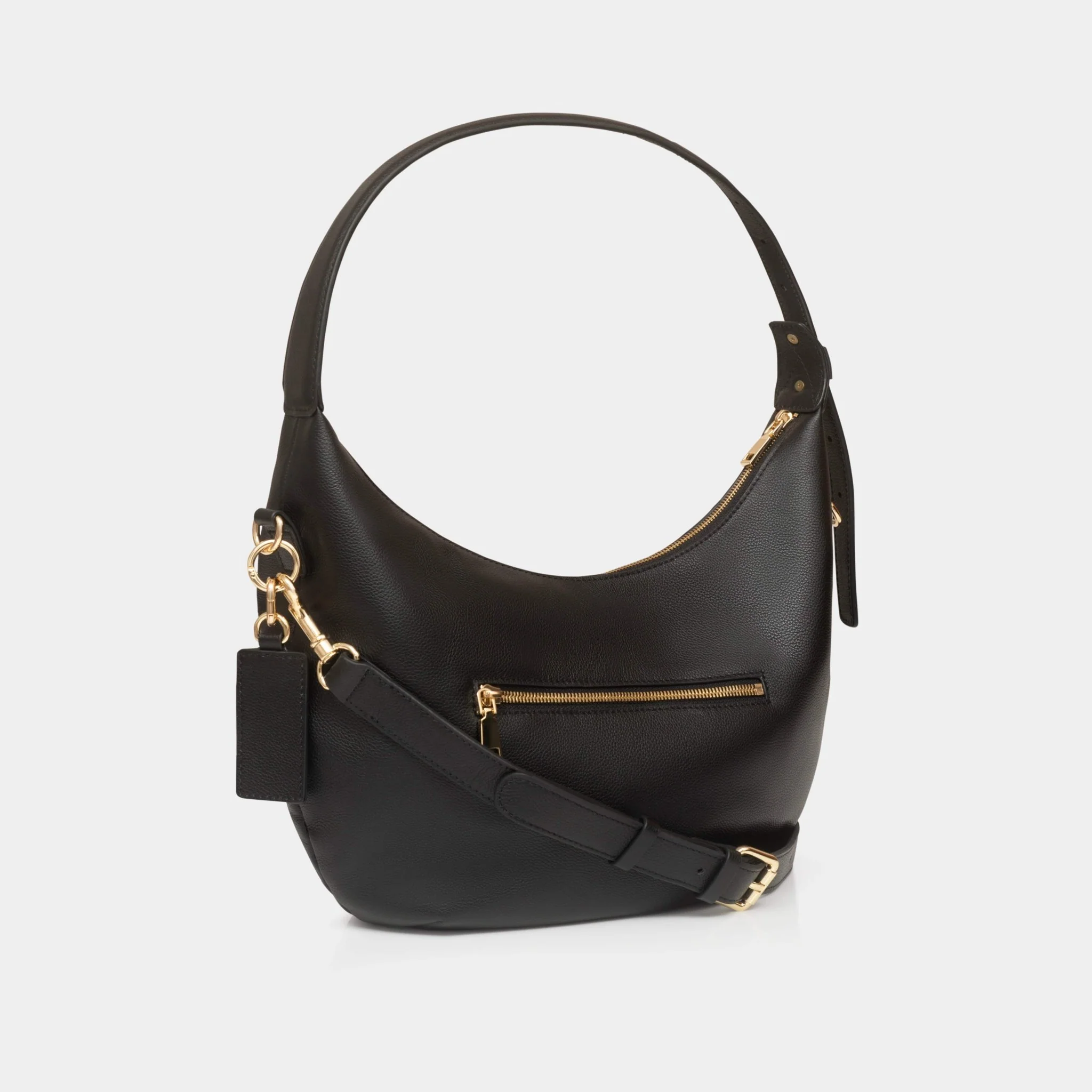 Sloane City Luxe Leather Bag - Black - Image 5
