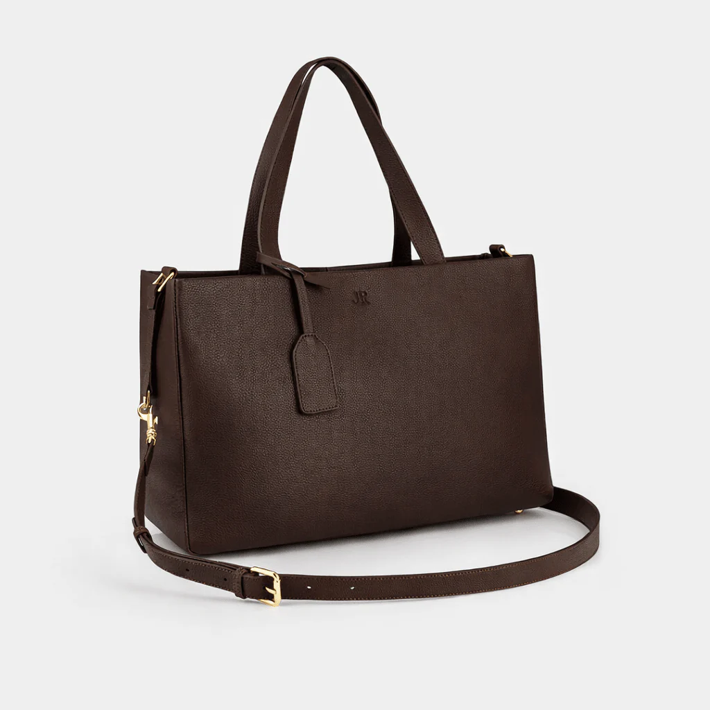 Stella Large Luxe Leather Tote Bag- Dark Brown *Pre-Order* - Image 3