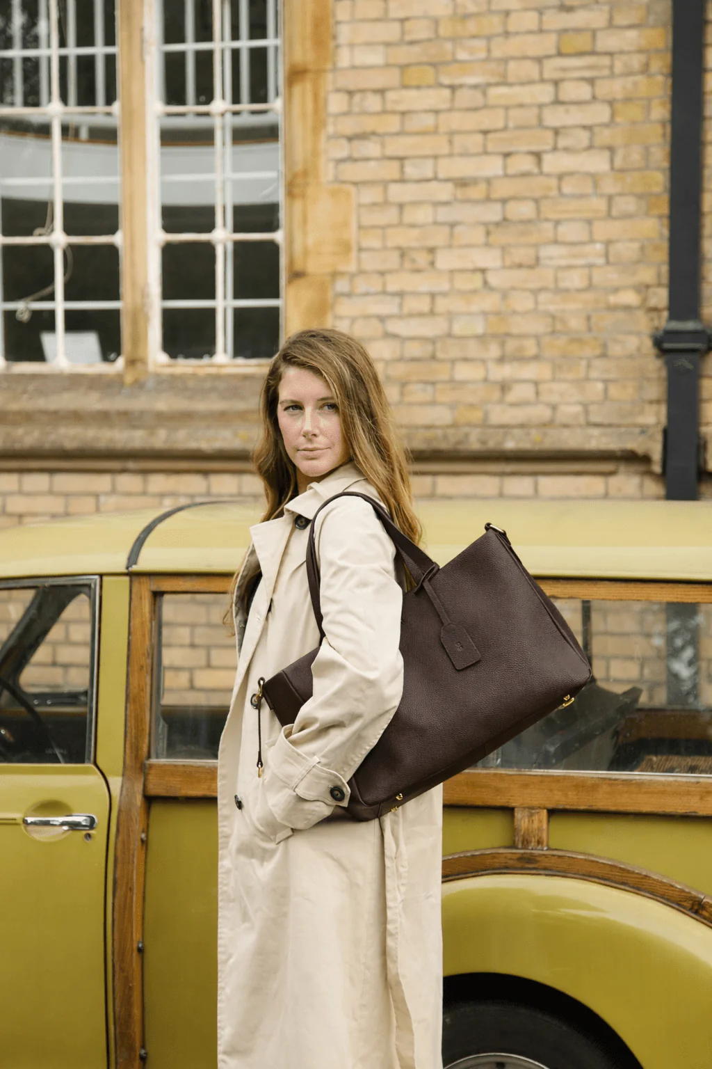 Stella Large Luxe Leather Tote Bag- Dark Brown *Pre-Order* - Image 6