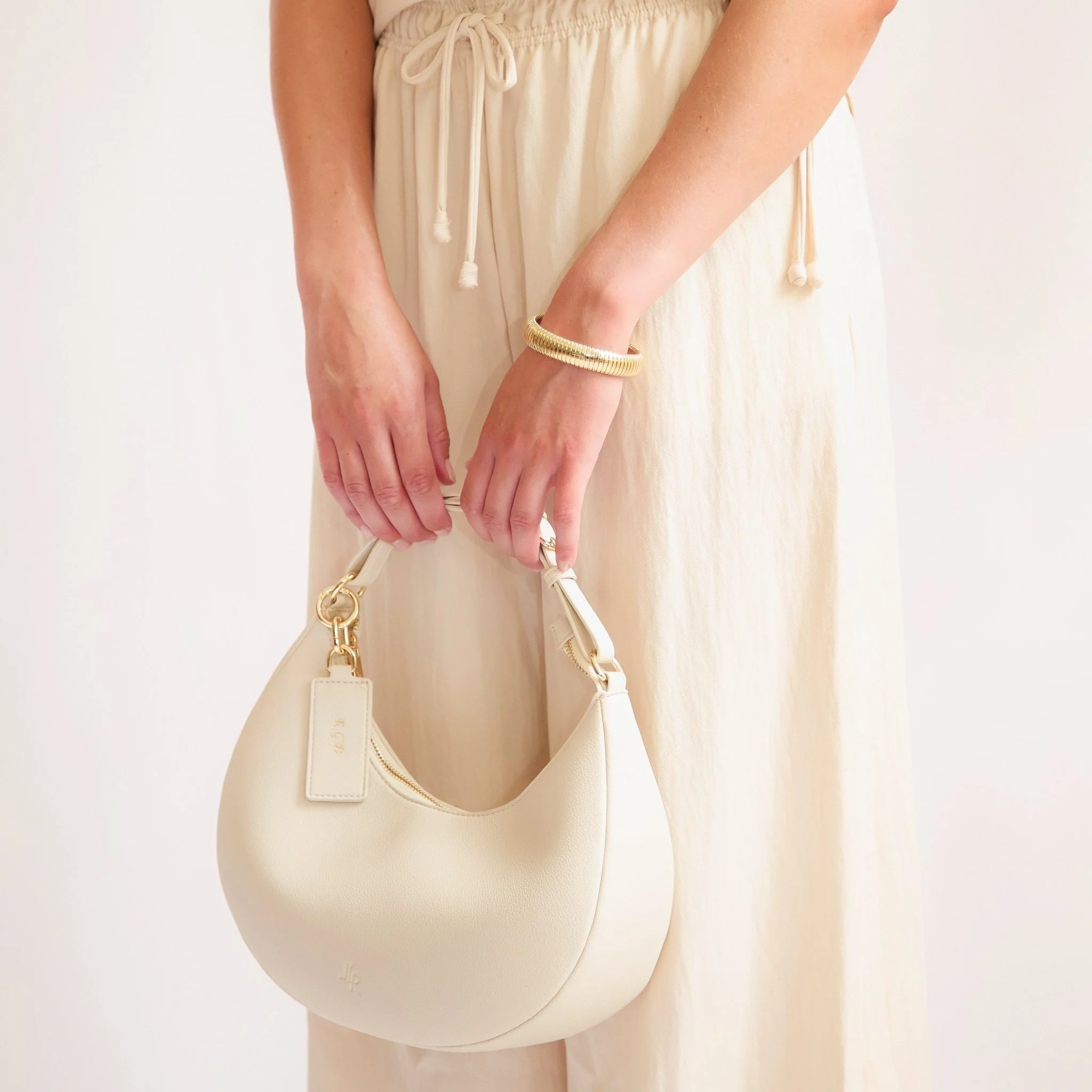Rudy Midi Half Moon Bag - Taupe - Image 3