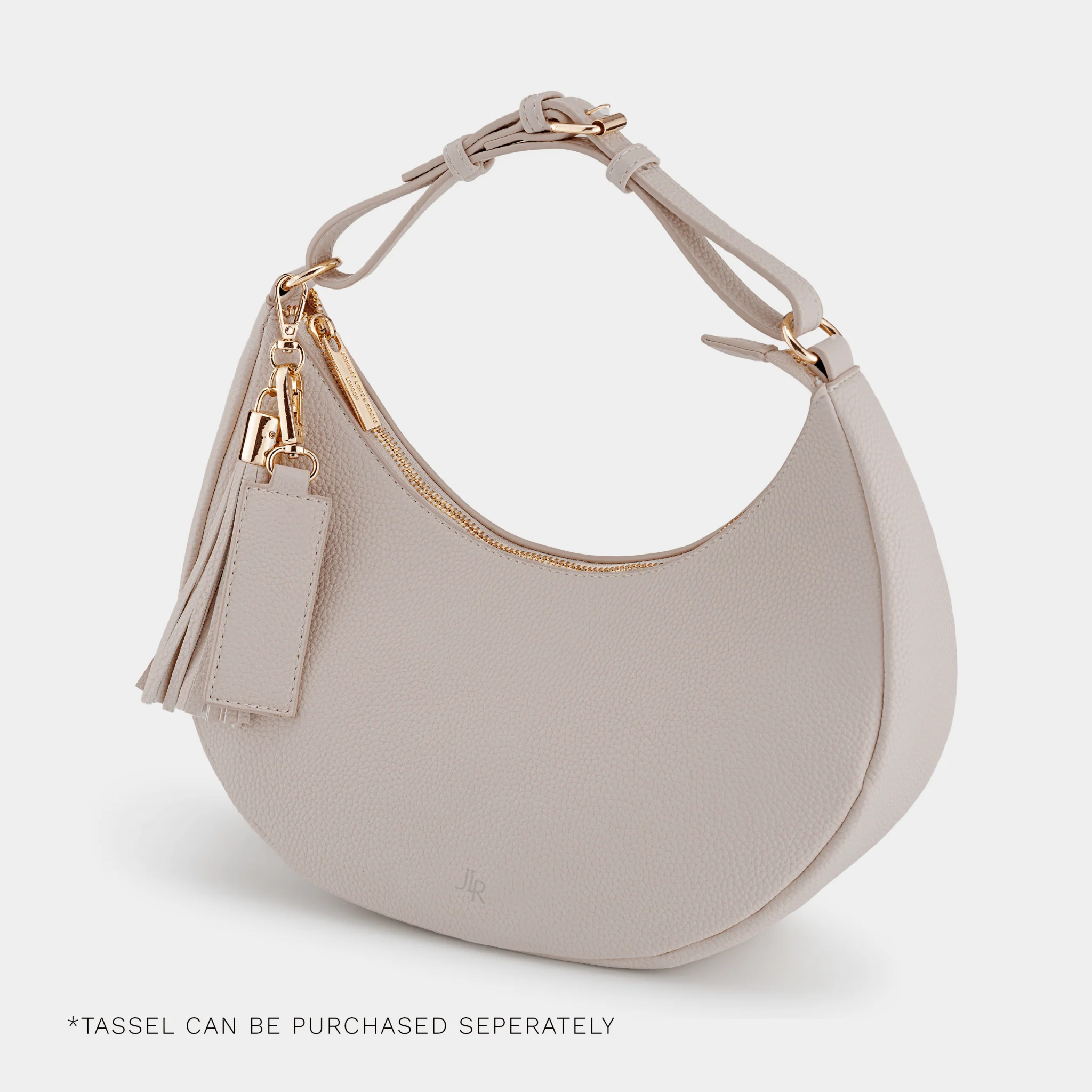 Rudy Midi Half Moon Bag - Taupe - Image 4