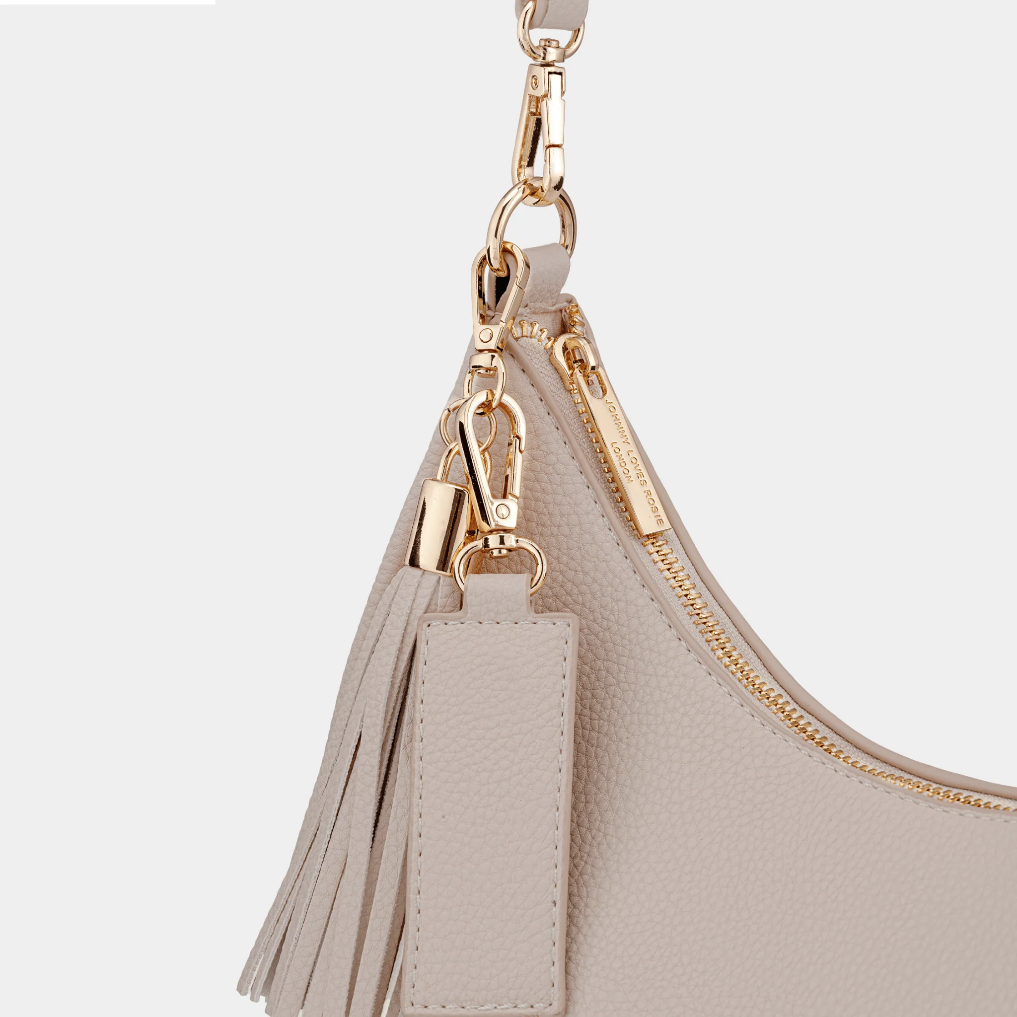 Rudy Midi Half Moon Bag - Taupe - Image 5