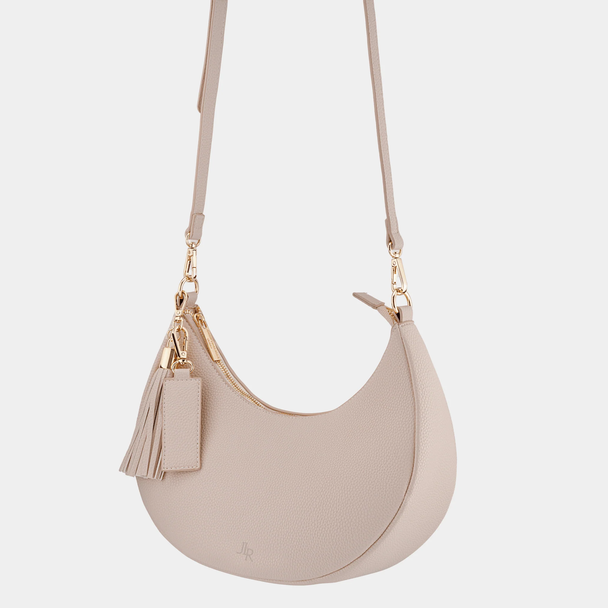 Rudy Midi Half Moon Bag - Taupe - Image 6
