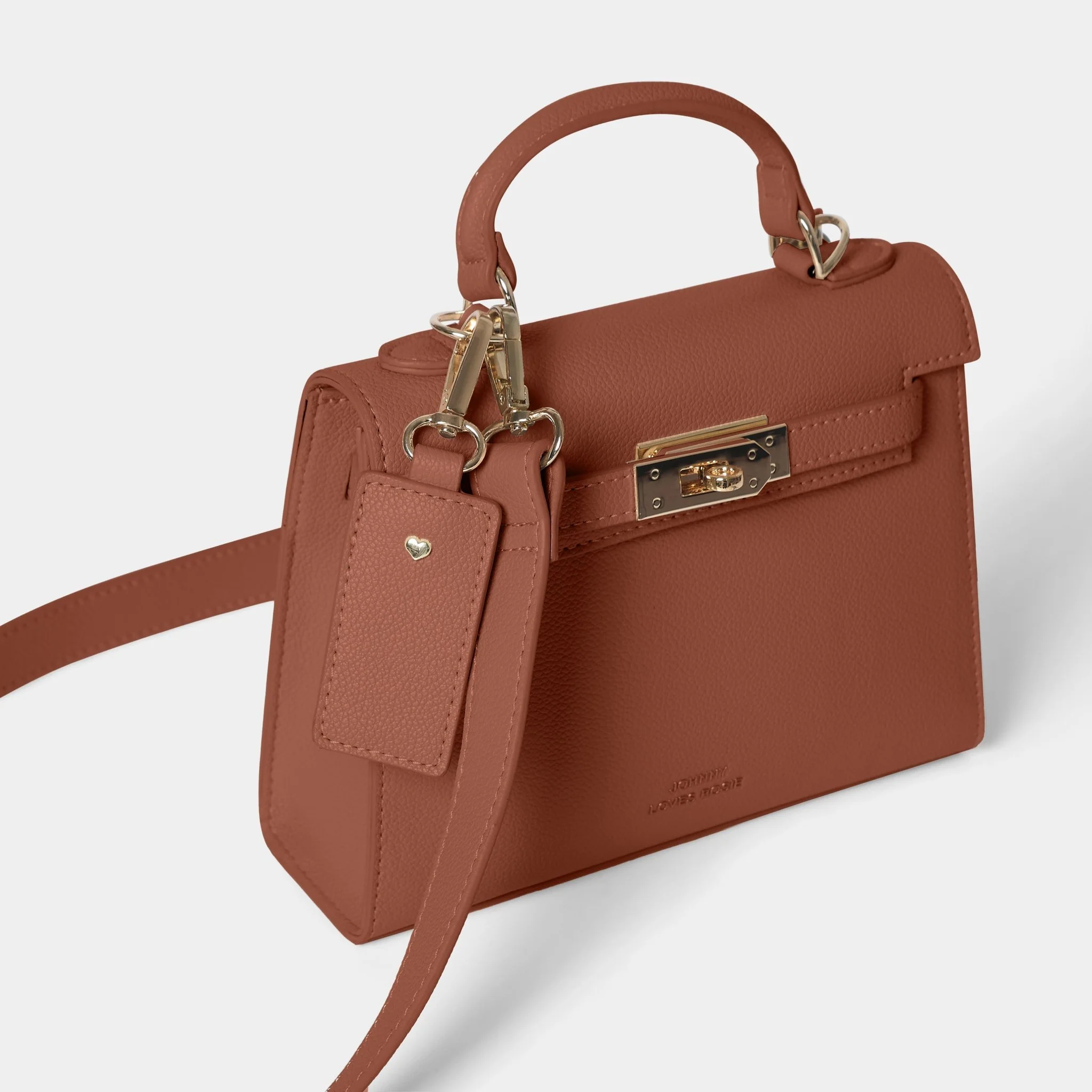 Willow Top Handle Tote Bag Tan - Johnny Loves Rosie - Image 4