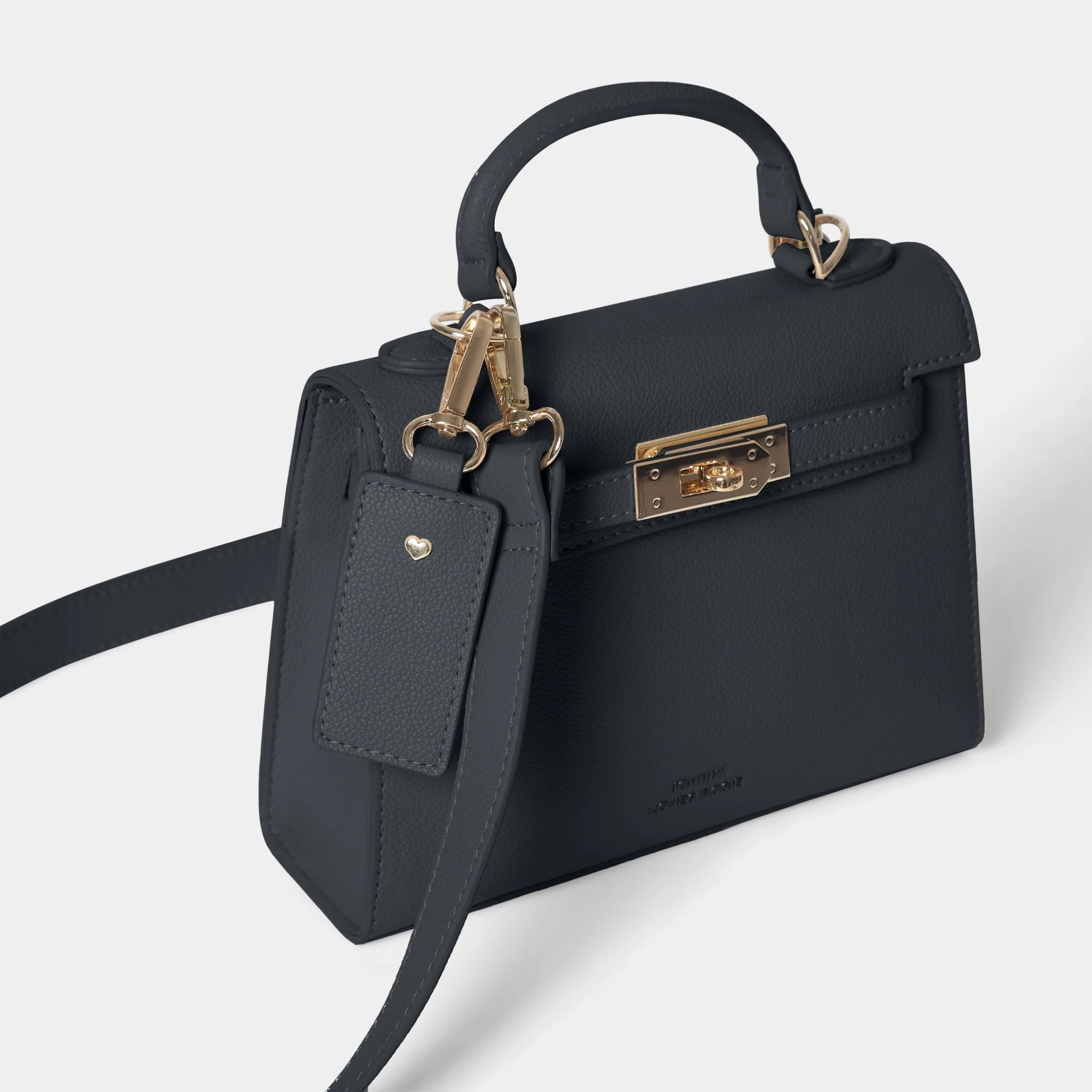 *IN STOCK* Willow Top Handle Tote Bag Black - Johnny Loves Rosie - Image 6